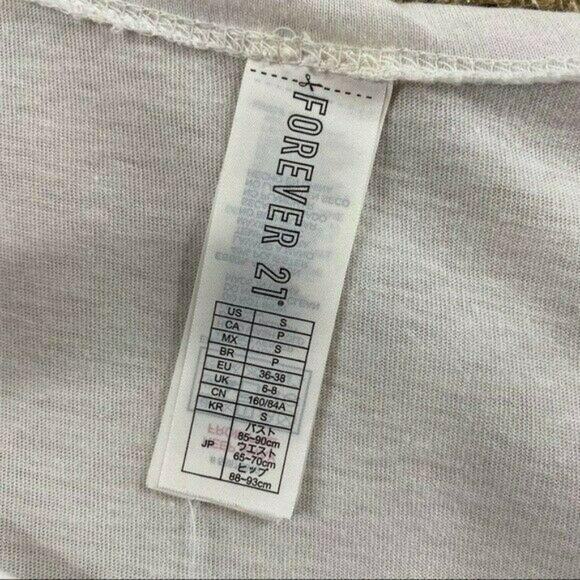 Forever 21 Caturday White Sleep Loose T-Shirt Lingerie Pink Shorts Small - Picture 6 of 13